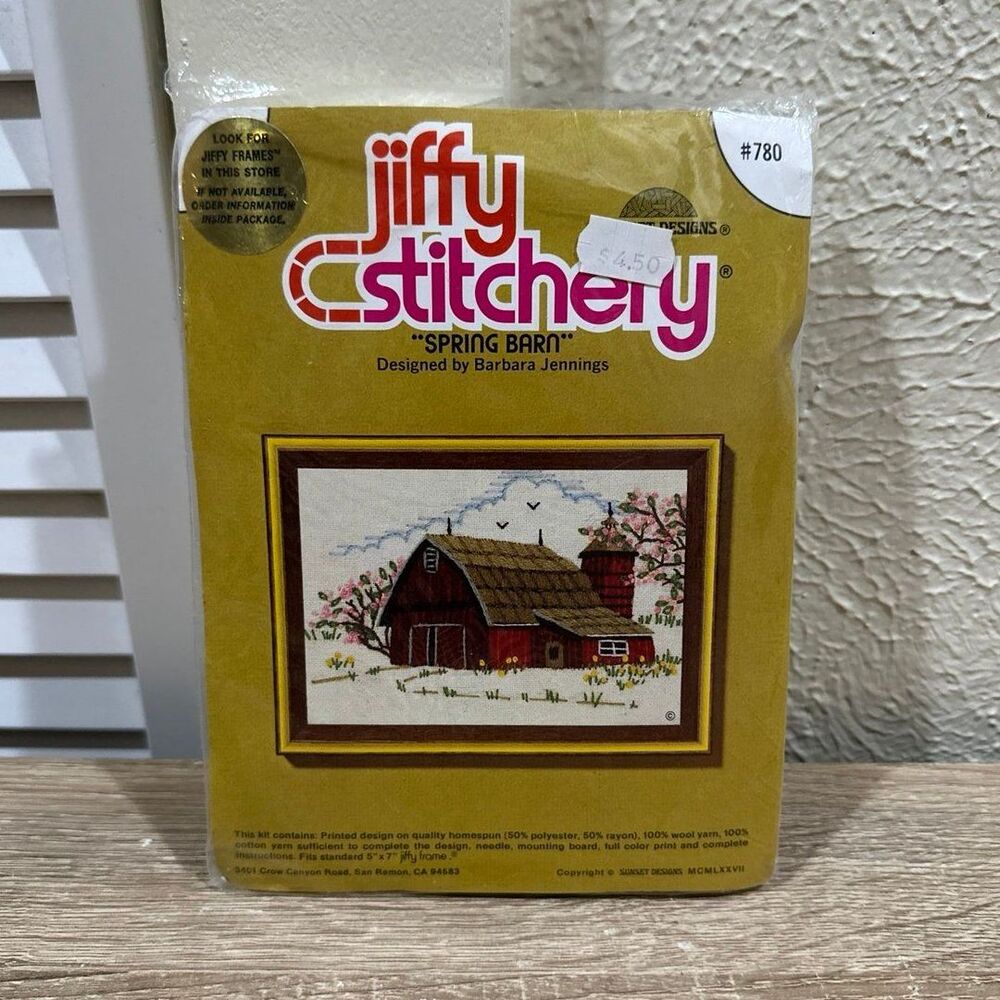 c Embroidery Kit Cabin Cottage Core Home Decor